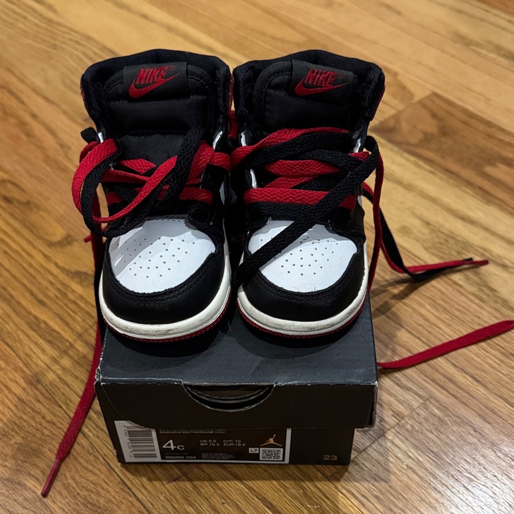Jordan Retro 3 Black, Red, and White Sneakers